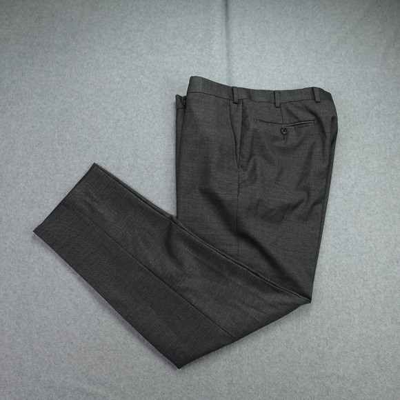 Suitsupply Pants Mens US 40 (34x29)EU 50 Gray Sienna Tnt Wool Dress Trouser